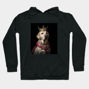 Majestic Yellow Labrador Retriever - Medieval English Queen Hoodie